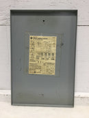 GE General Electric CR360L Lighting Contactor Panel Cover Only 15 1/2" x 10 3/8"