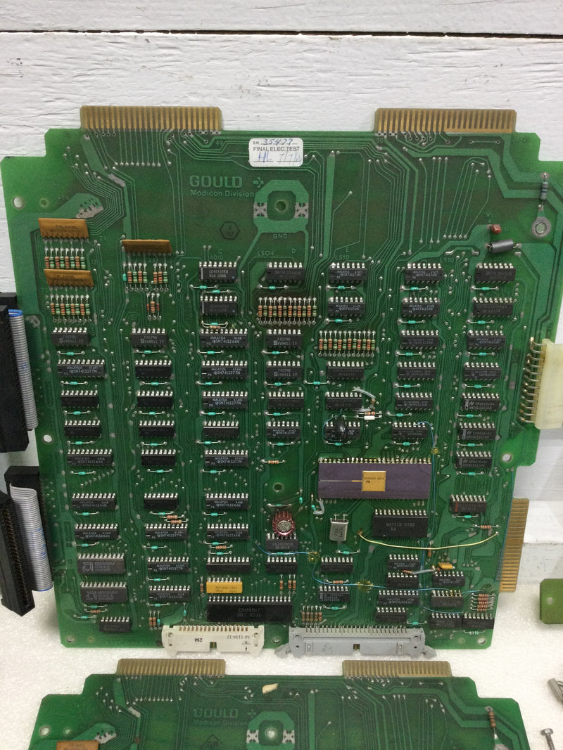 GOULD MODICON M484204 MEMORY BOARD AS-M484-204M484 Circuit Boards, Spectra-Strip Flat Ribbon Cables -LOT of 5 Circuit Boards