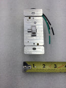 Eagle Electric 6441W-K 600 Watt Single Pole Toggle Style Dimmer 120 VAC in White