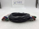 Steren 257-612BK 12' 5-RCA Component Video/Audio Cable