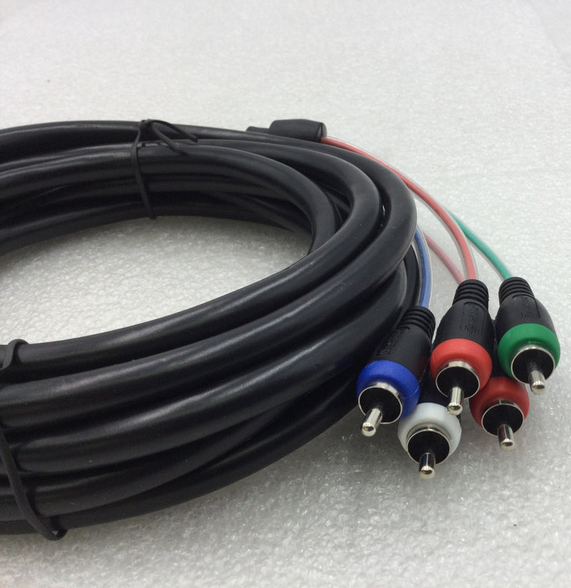 Steren 257-612BK 12' 5-RCA Component Video/Audio Cable