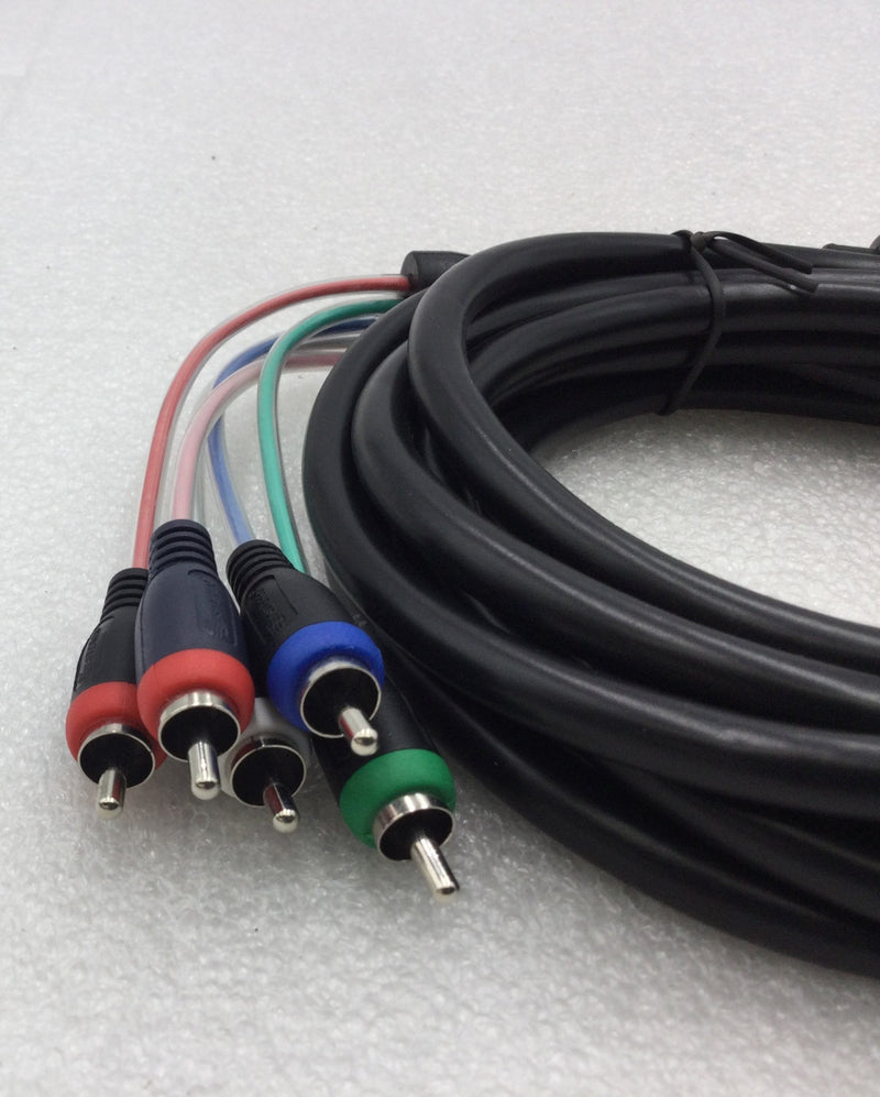 Steren 257-612BK 12' 5-RCA Component Video/Audio Cable