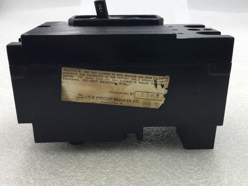 ITE ET-1563 30 Amp 2 Pole 120/240V Circuit Breaker
