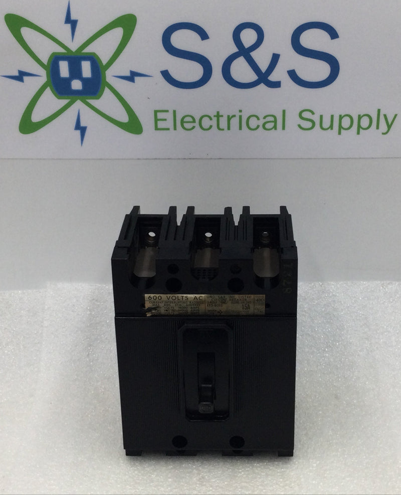 ITE EF3-B015 15 Amp 3 Pole 600V EF Frame Circuit Breaker