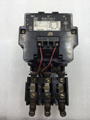 Square D 8536SF01 3 Pole 200 -575 VAC 40-100 HP Motor Starter with 120 VAC Coil