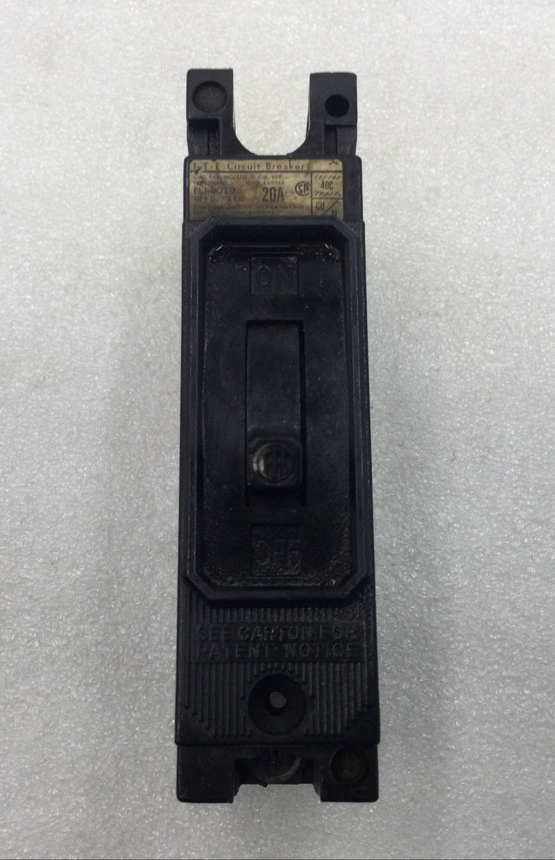 ITE EE1-B020 20 Amp 1 Pole 120V Circuit Breaker