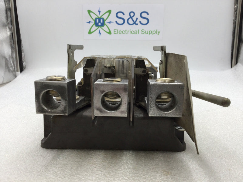 Duncan 200 Amp Meter Socket Guts Only 7-Jaw Three Phase with Lever Bypass