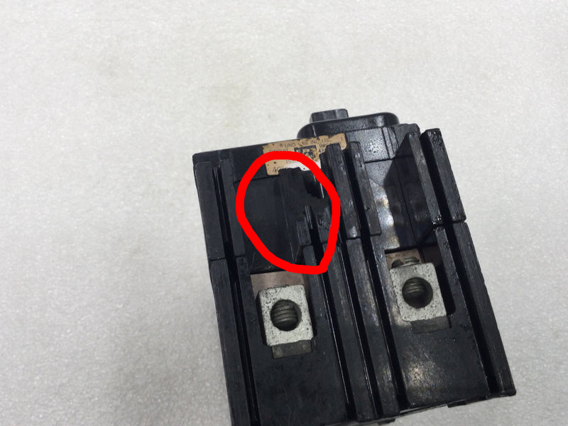 Federal Pacific NEF421030 30 Amp 2 Pole 480V Circuit Breaker - Cosmetic Flaw