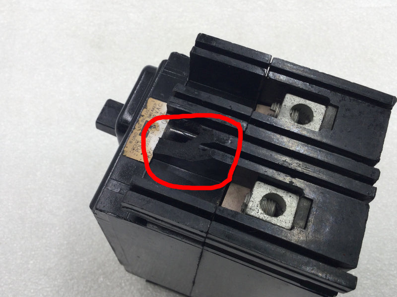 Federal Pacific NEF421030 30 Amp 2 Pole 480V Circuit Breaker - Cosmetic Flaw