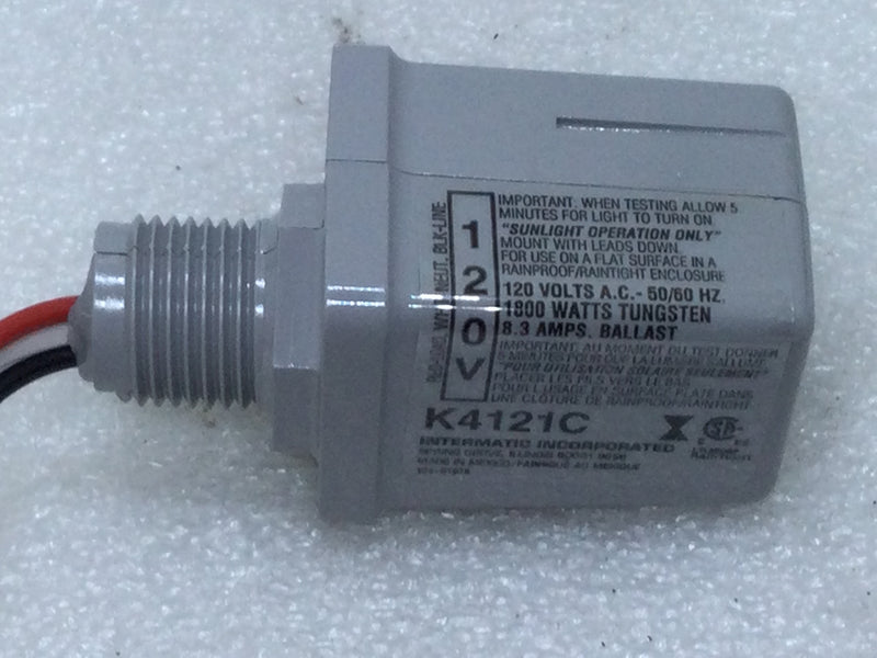 K1121 Intermatic Intermatic K4121C Thermal PhotoControl 120V 50/60Hz