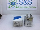 Packard POC5 370 Volt Oval Motor Run Capacitor 5 MFD +/- 5% 370VAC 50/60Hz