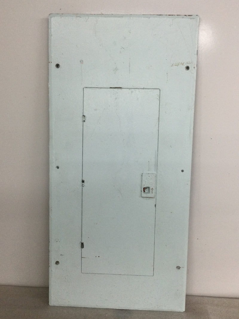 GE General Electric TM2020C 120/240V 200 Amp 1 Phase 3 Wire 20 Space 40 Circuits Indoor Enclosed Panel Board Door/Cover Only 31 7/8" x 15 3/4"