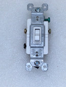 Pass & Seymour 663-WG 15 Amp 125 VAC 3-Way Light Switch in White (Box of 10)