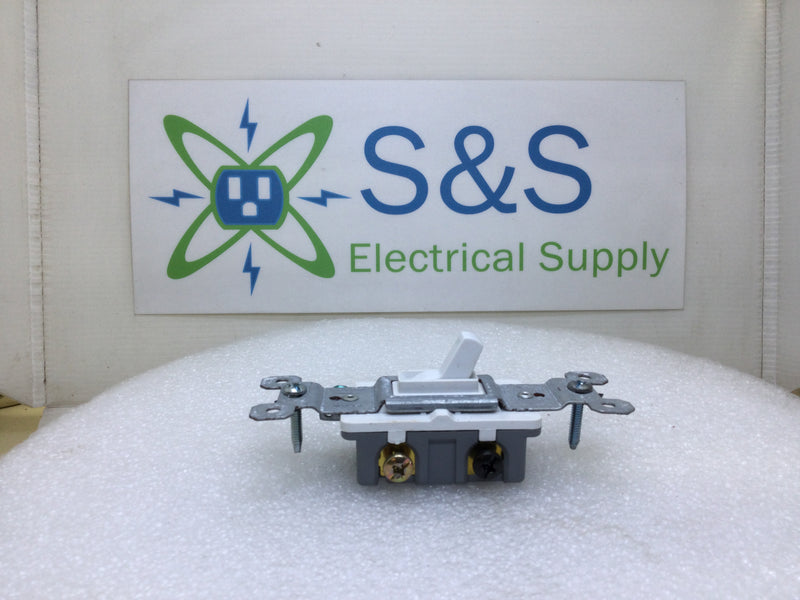 Pass & Seymour 663-WG 15 Amp 125 VAC 3-Way Light Switch in White (Box of 10)