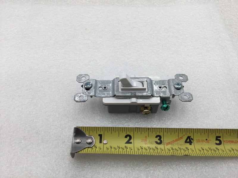 Pass & Seymour 663-WG 15 Amp 125 VAC 3-Way Light Switch in White (Box of 10)