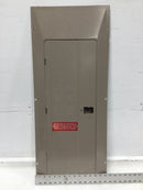Eaton 225 Amp 32 Space 120/240V Panel Door w/Main 34 1/8" x 14 3/8" - Flaw