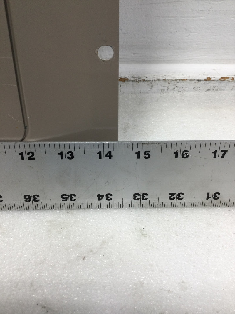 Eaton 225 Amp 32 Space 120/240V Panel Door w/Main 34 1/8" x 14 3/8" - Flaw