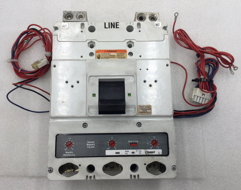 Eaton/Cutler-Hammer PHLD3600F 600 Amp 3 Pole 600V Breaker w/LT3400T Mag Trip