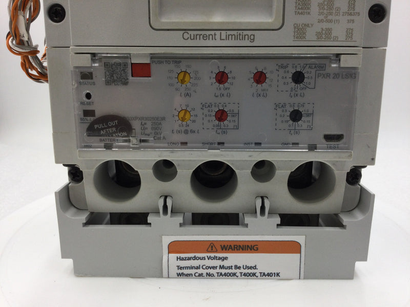 Eaton PDG33M0400FNNN 400 Amp 3 Pole 65kA/480 With PXR20 LSIG Current Limiter and Shut Trip