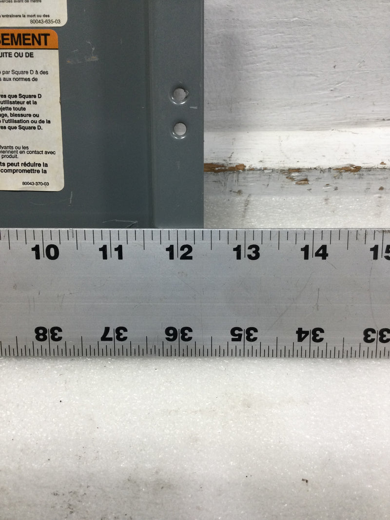 Square D NQFP15 Filler Plate 7 1/4" x 12 3/8"