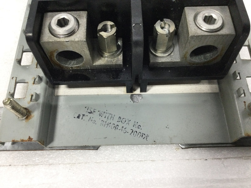 FPE RH108-16-200DL 150/200 Amp 4 Space 120/240 VAC Load Center Guts Only 9" X 9"