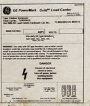 GE TLM32ACD 32 Space Load Center Panel Door w/Main 36 3/4" x 15 3/8"
