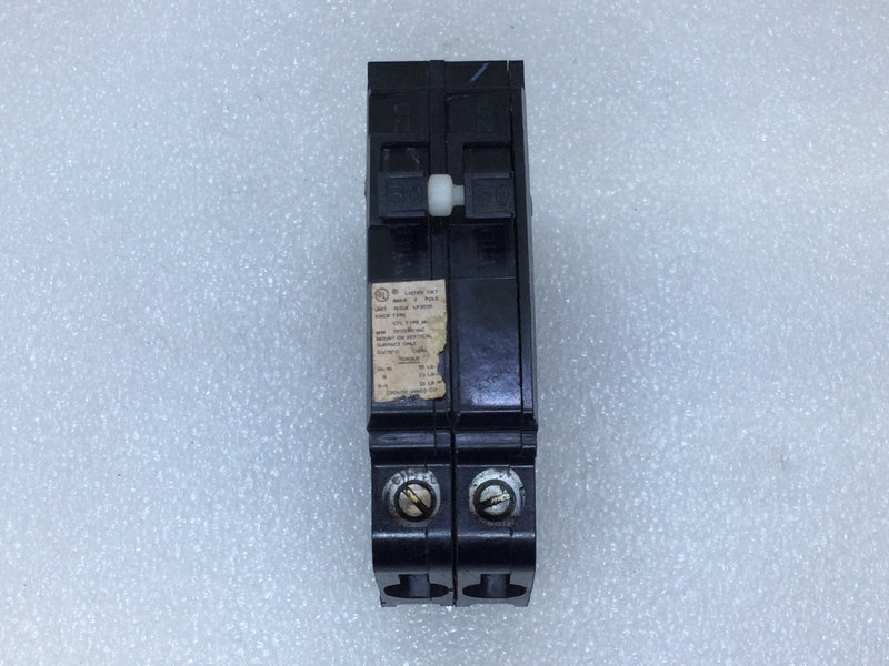 Crouse-Hinds MH250 50 Amp 2 Pole 240V Side Mount Circuit Breaker