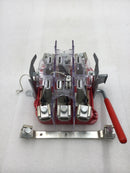 Milbank U3506-XL-TG-HSP 125 Amp 3 Phase 7 Jaw Meter Socket Guts Only w/Bypass