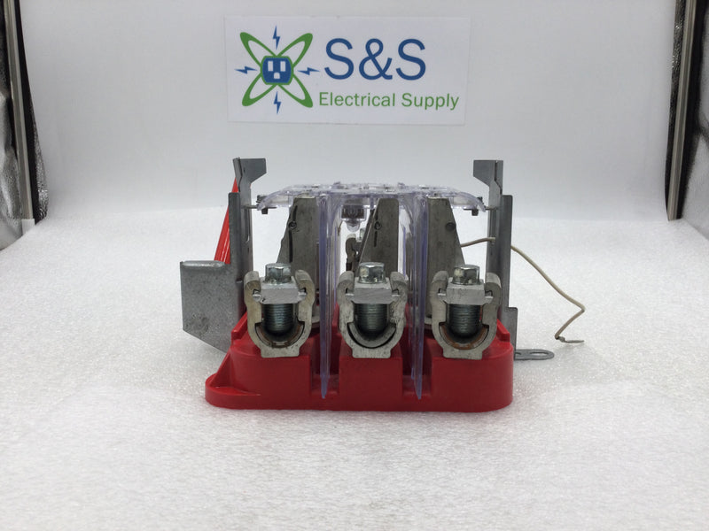 Milbank U3506-XL-TG-HSP 125 Amp 3 Phase 7 Jaw Meter Socket Guts Only w/Bypass