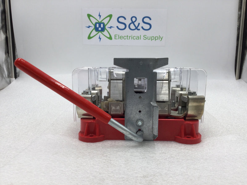 Milbank U3506-XL-TG-HSP 125 Amp 3 Phase 7 Jaw Meter Socket Guts Only w/Bypass