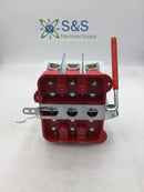 Milbank U3506-XL-TG-HSP 125 Amp 3 Phase 7 Jaw Meter Socket Guts Only w/Bypass