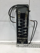 Square D QON Series 200A 12 Space Main Lug Split Off Bus Bar Guts Only 6"X20.5"