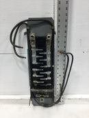 Square D QON Series 200A 12 Space Main Lug Split Off Bus Bar Guts Only 6"X20.5"