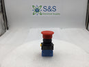Koino NS22-PEM/300524 22mm Stop Push Button/Switch 3 Amp 250V w/NO & NC Contacts
