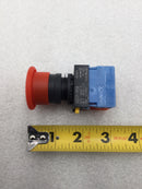 Koino NS22-PEM/300524 22mm Stop Push Button/Switch 3 Amp 250V w/NO & NC Contacts