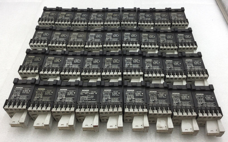 Lot of 36 Siemens 3TH2022-0BB4 Control Relay 10 Amp 230-690 VAC 2NO + 2NC Contacts