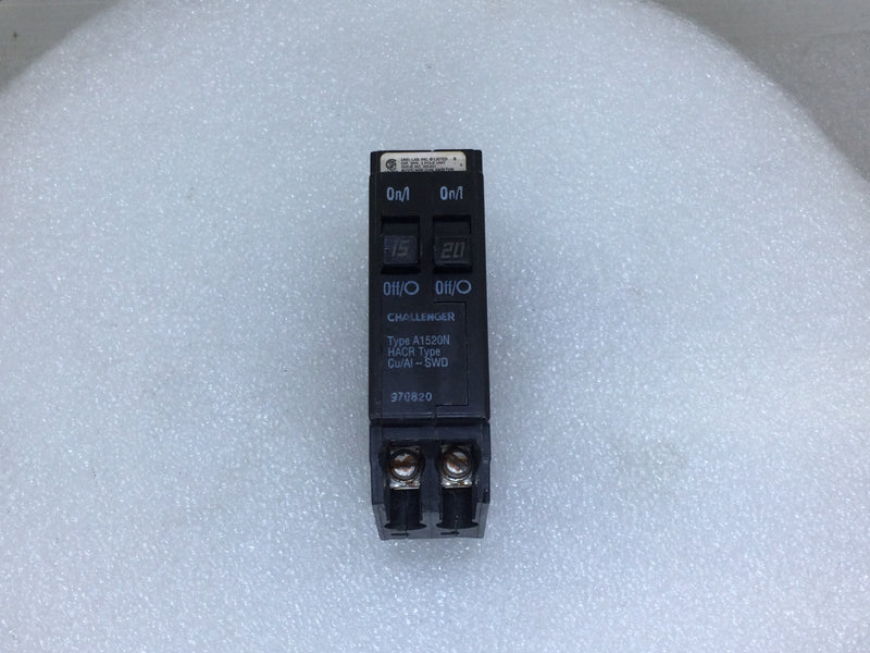 Challenger A1520N 15/20 Amp 2 Pole 120/240V Circuit Breaker