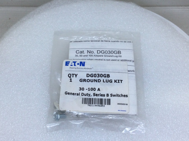 Eaton DG030GB 30 to 100 Amp General Duty Series B Switches Ground Lug Kit