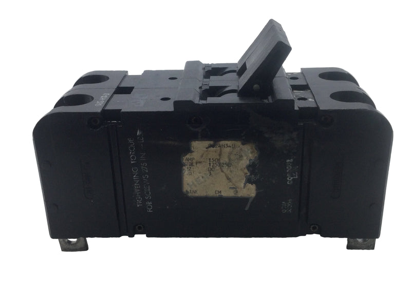 Heinemann GJ2-H3-U 150 Amp 2 Pole 125/250V GJ2 Circuit Breaker