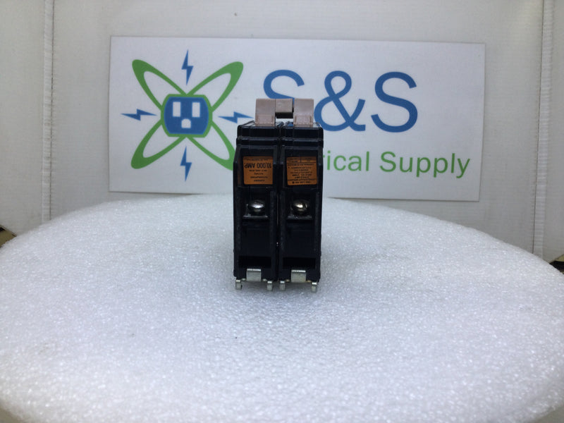 Cutler Hammer CH220 20 Amp 2 Pole 120/240V Breaker - Metal Feet 1/2 Notch