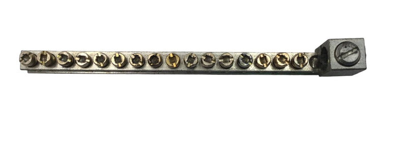 Cutler-Hammer 18 Position 4-14 AWG 120/240V Grounding Bar 6 3/8" x 1 1/8"