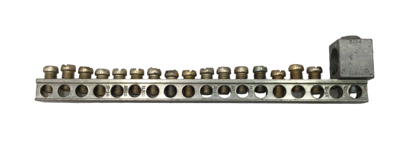 Cutler-Hammer 18 Position 4-14 AWG 120/240V Grounding Bar 6 3/8" x 1 1/8"