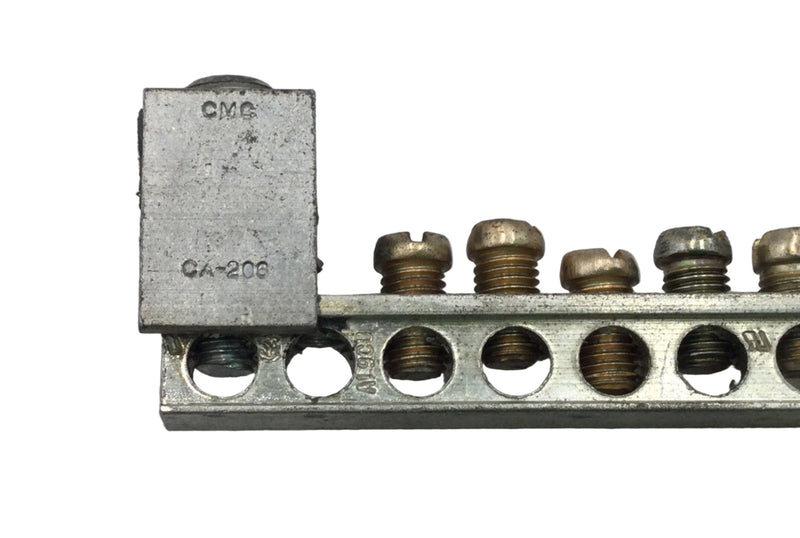 Cutler-Hammer 18 Position 4-14 AWG 120/240V Grounding Bar 6 3/8" x 1 1/8"