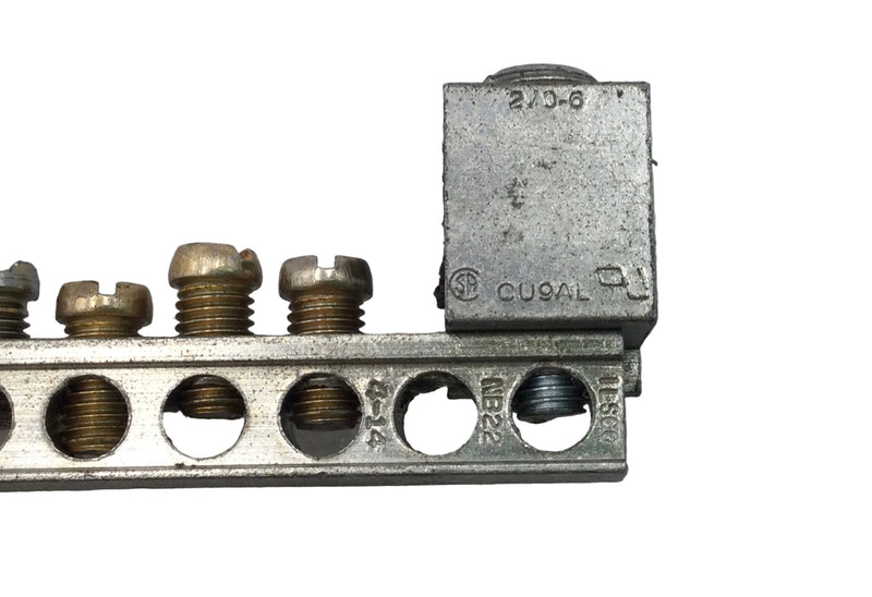 Cutler-Hammer 18 Position 4-14 AWG 120/240V Grounding Bar 6 3/8" x 1 1/8"