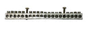 20 Position 4-14 AWG 120/240V Grounding Bar 6 1/4" x 5/8"