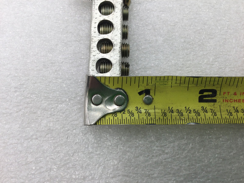 20 Position 4-14 AWG 120/240V Grounding Bar 6 1/4" x 5/8"