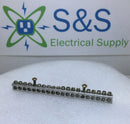 20 Position 4-14 AWG 120/240V Grounding Bar 6 1/4" x 5/8"