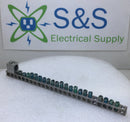 Cutler Hammer CH42L225G 26 Position Grounding Bar 9 1/4" x 1 1/4"