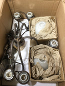 Progress Lighting Toulon Collection 5 Light Up Lighting Chandelier P4150-93