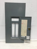 Square D QOC30U 200 Amp 30 Space Panel Door w/Main Only 29 7/8" x 14 1/4"